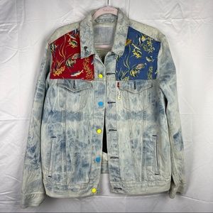 Unique Aquatic Levi's Denim Jacket